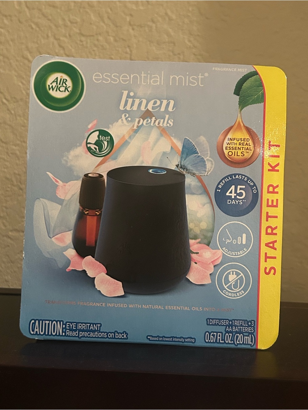 Air Wick Starter Kit Diffuser & Refill Linen & Petals